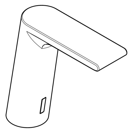 Hansgrohe Armaturenhaube für Metris S Elektronik-Waschtischmischer, Chrom, 92308000