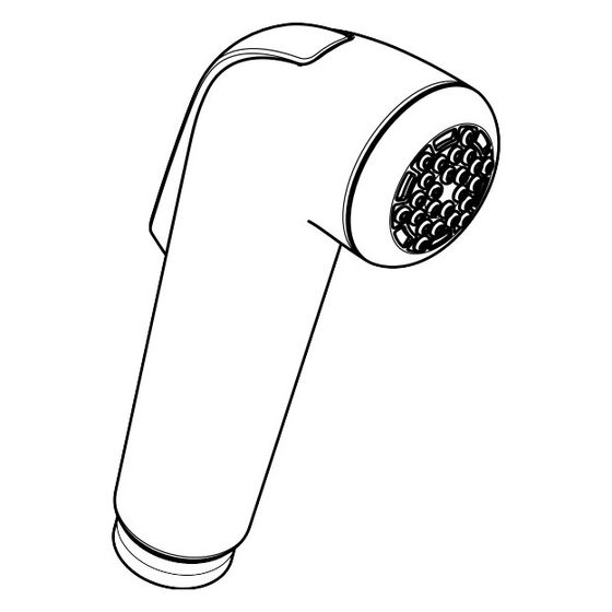 hansgrohe Bidette Handbrause, Weiß/Chrom