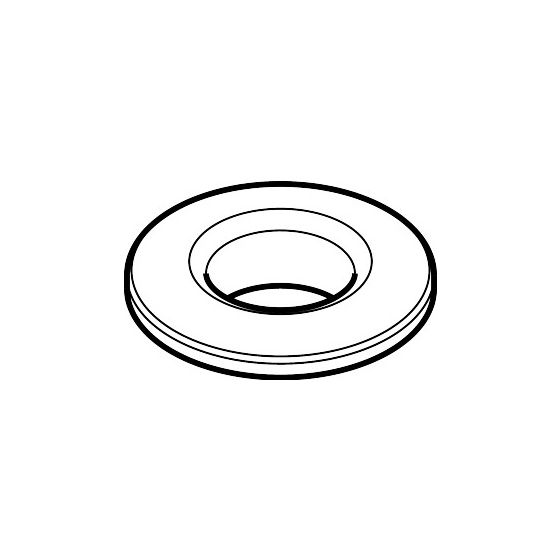 Hansgrohe Rosette D. 52mm für Wannenrandhalter, Chrom, 97159000