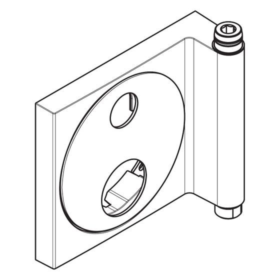 Hansgrohe Rosette für Raindance Showerpipe Duschsystem Unterputz, Chrom, 95479000