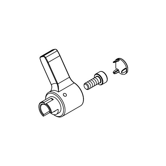 Hansgrohe Umstellhebel für Elektronikmischer Focus PuraVida Metris G4, geschraubt, 92379000