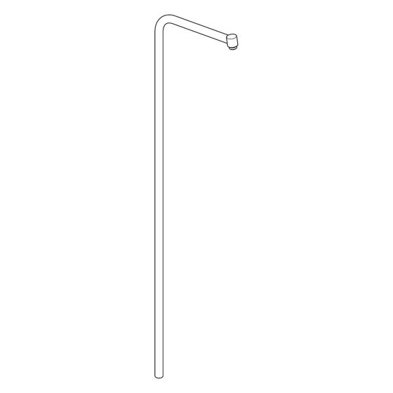 Hansgrohe Steigrohr für Showerpipe, Chrom, 92444000