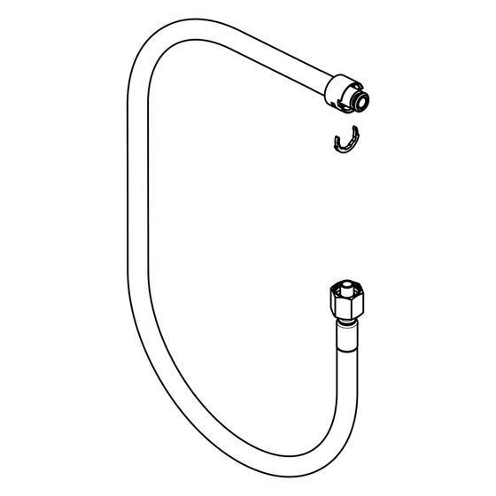 Hansgrohe Schlauch 1850mm inkl. Quetschverschraubung, 93754000