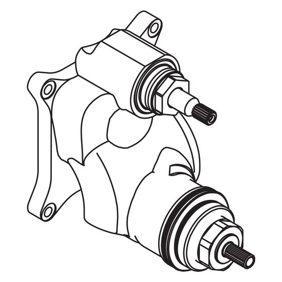 Hansgrohe Funktionsblock komplett AuV, 92591000