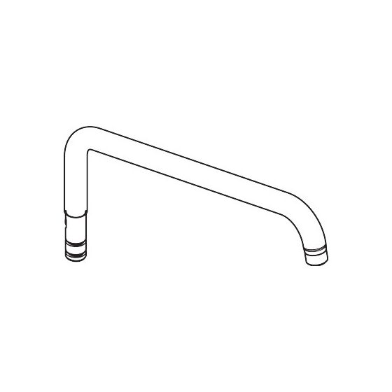 hansgrohe Brausearm 400mm, Chrom