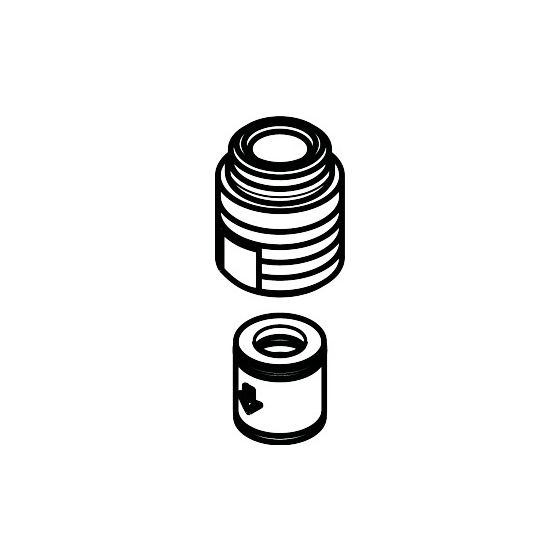 Hansgrohe Schlauchanschluß, Chrom, 96044000