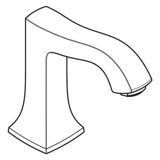 Hansgrohe Auslauf für Metris Classic 3-Loch Waschtischarmatur, Chrom, 95394000