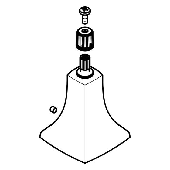Hansgrohe Rosette für Griff, Chrom, 92824000