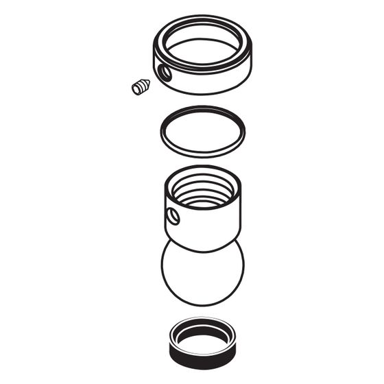 Hansgrohe Gelenkkugel, Sicherungsring, Chrom, 98941000