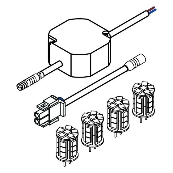 Hansgrohe Umrüstset RM/SH von Halogen auf LED, 92940000