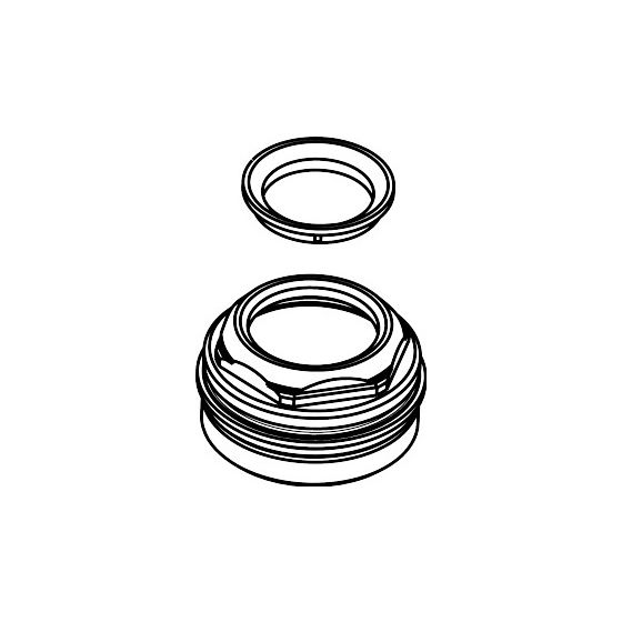 Hansgrohe AXOR Schraube für Starck Waschtischmischer, M33x1, 27mm, 97157000