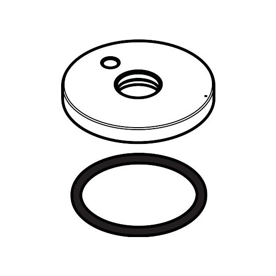 hansgrohe Rosette für Brausemischer Unterputz iBox universal, Chrom