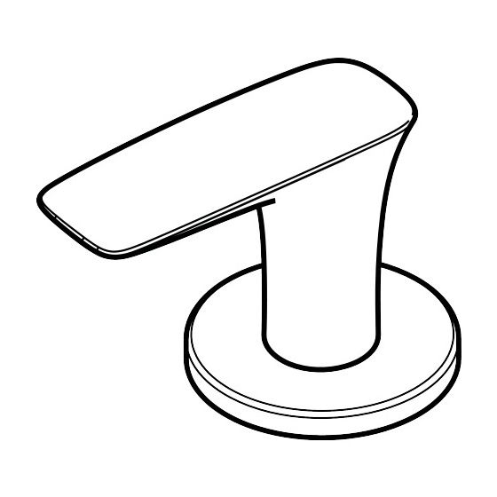 Hansgrohe Griff für PuraVida 3-Loch-Waschtisch-/Bidetmischer Warmwasser, Chrom, 95270000