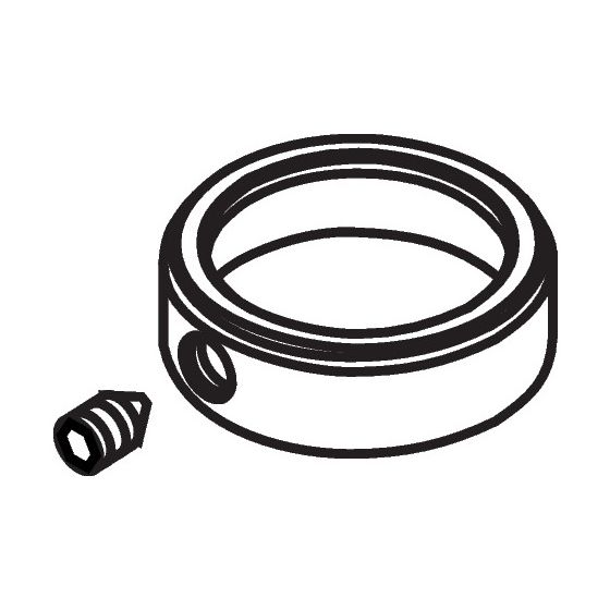 hansgrohe Sicherungsring für Gelenkkugel Kopfbrause, Satinox