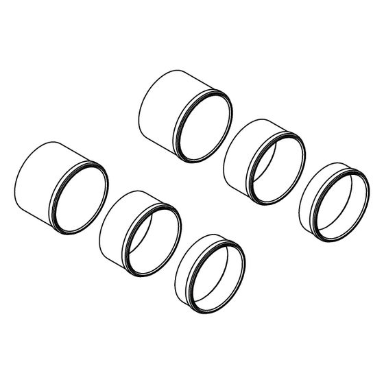 Hansgrohe AXOR Hülsenset für Uno Waschtischarmatur Wandmodell, 97971000