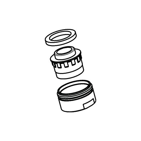 Hansgrohe Luftsprudler schwenkbar, Chrom, 95565000