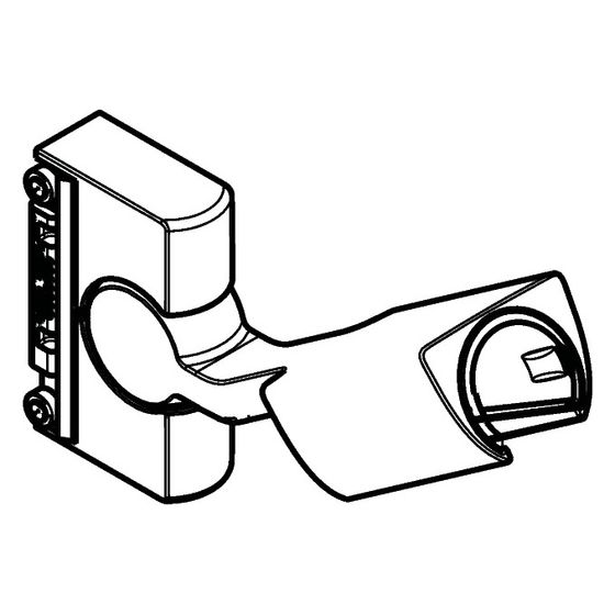 Hansgrohe Schieber für PuraVida Wandstange, Chrom, 95407000