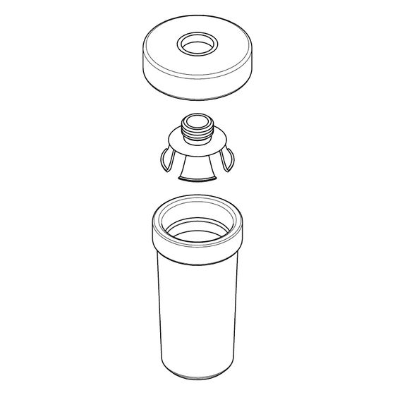 Hansgrohe Keramikbehälter Lotionsspender, 98543000