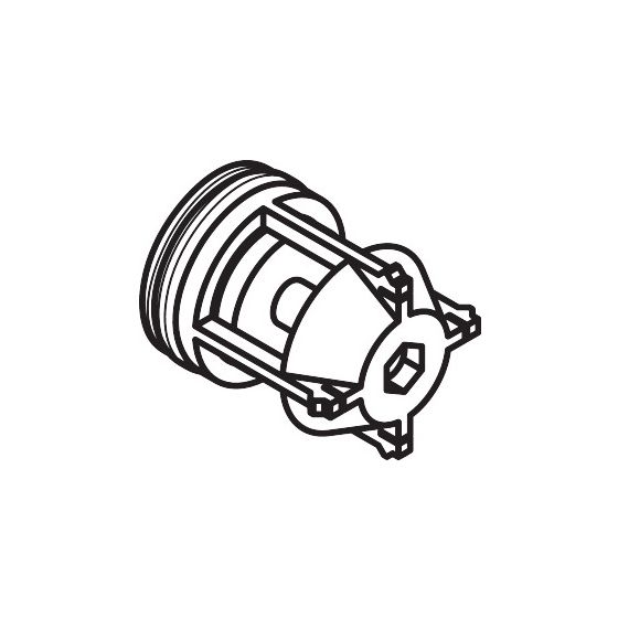 Hansgrohe AXOR Rückflussverhinderer für Uno Waschtischmischer, OD8x10 DN 6, 93250000