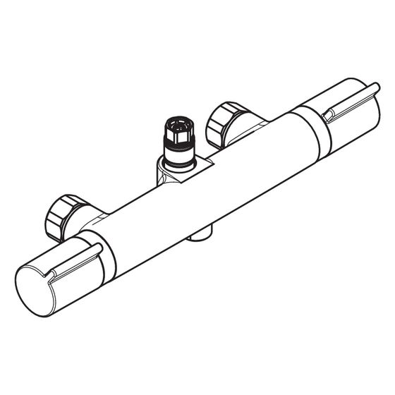 Hansgrohe Versostat 2 Thermostat Dusche Aufputz für Showerpipe, Chrom, 92555000