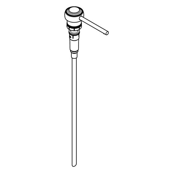 Hansgrohe AXOR Pumpe für Lotionsspender Montreux, Edelstahl Optic, 93280800