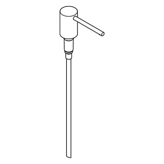 Hansgrohe Pumpe für Lotionsspender A41, Chrom, 93281000