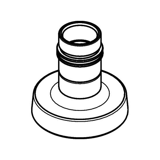 Hansgrohe Rosette D. 57mm für Talis A51 Spülmittelspender, Edelstahl Optic, 93285800