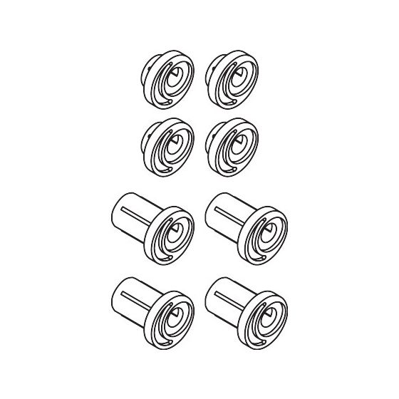 Hansgrohe Exzenterbuchse Set für Brausenstange Raindance Unica, 97604000