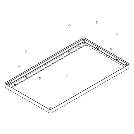 Hansgrohe Rahmen für Kopfbrause Rainmaker Select 460 1jet, Chrom, 93390000