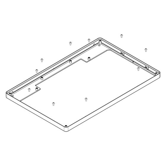 Hansgrohe Rahmen für Kopfbrause Rainmaker Select 460 2jet, 3jet, Chrom, 93391000