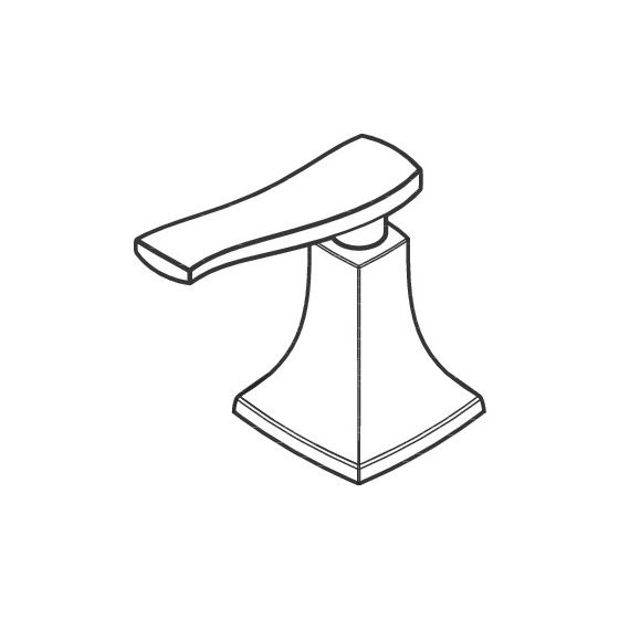 hansgrohe Griff für Metris Classic Warmwasser Waschtisch-/Bidetmischer, Nickel gebürstet