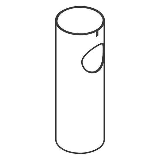Hansgrohe Design-Siphonrohr, beschriftet, Chrom, 96554000