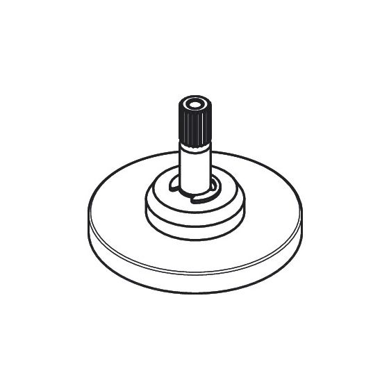 Hansgrohe AXOR Rosette für Uno Piccolo 3-Loch Waschtischarmatur, Chrom, 97285000