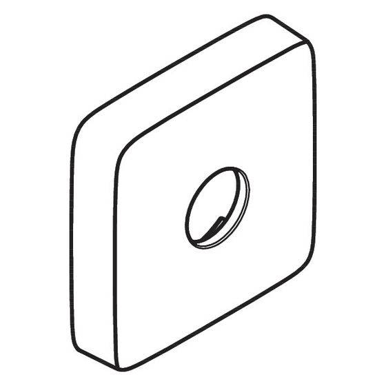 Hansgrohe Rosette für Raindance Kopfbrause, Brausearm, Chrom, 95515000