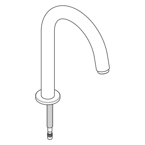 Hansgrohe Auslauf inkl. Vernis Luftsprudler dicht, Mattschwarz, 93685670