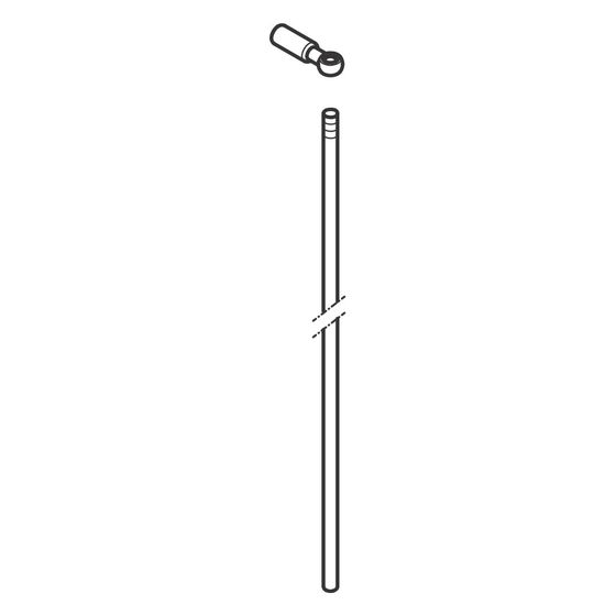 Hansgrohe Vernis Zugstange, Mattschwarz, 93690670