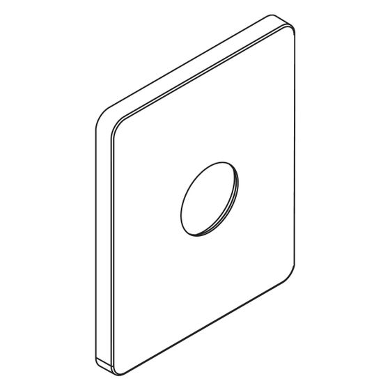 hansgrohe Wandrosette Dusche, Mattschwarz, 93725670