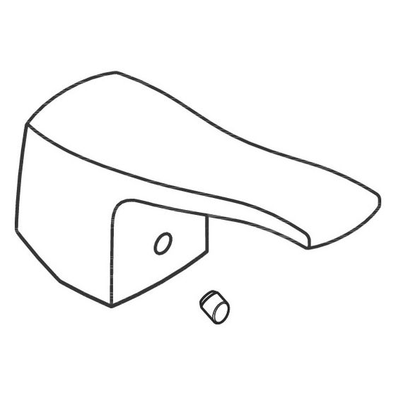 Hansgrohe Griff für Metris Classic Duschunterputz/Wandunterputz, Chrom, 31294000