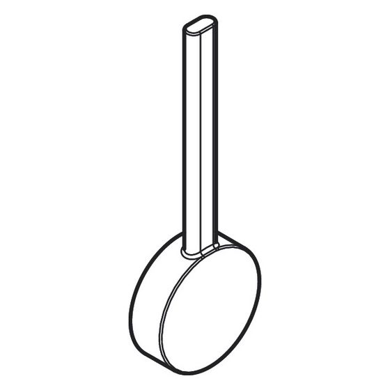 Hansgrohe Griff für Talis M54/ N Spültischmischer, Edelstahl Optic, 93736800