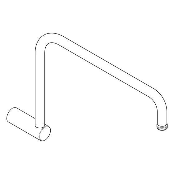 Hansgrohe Vernis Brausearm Showerpipe Duschsystem Reno, Chrom, 93732000