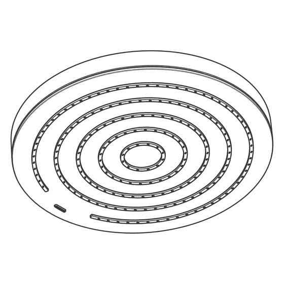 Hansgrohe Kopfbrause für Pulsify S 260 2jet, Chrom, 94520000