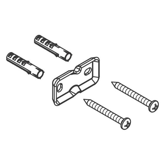 Hansgrohe AddStoris Halteelement aus Blech, 94165000