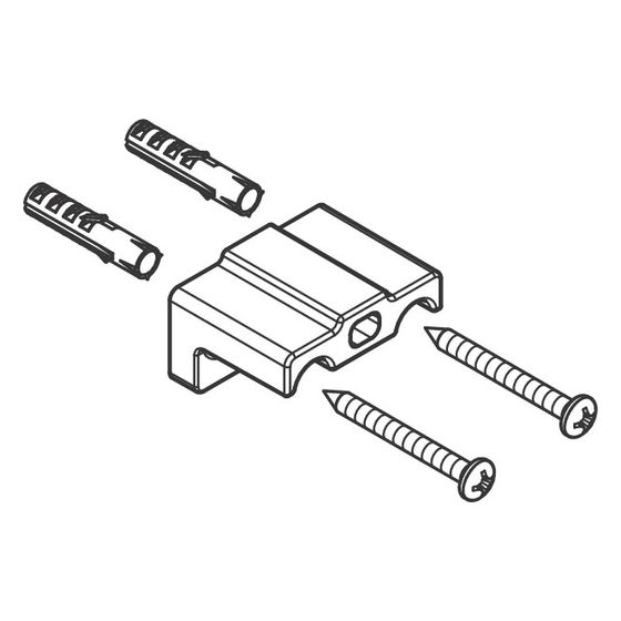 Hansgrohe Halteelement für AddStoris Handtuchhalter, aus Kunststoff, 94166000