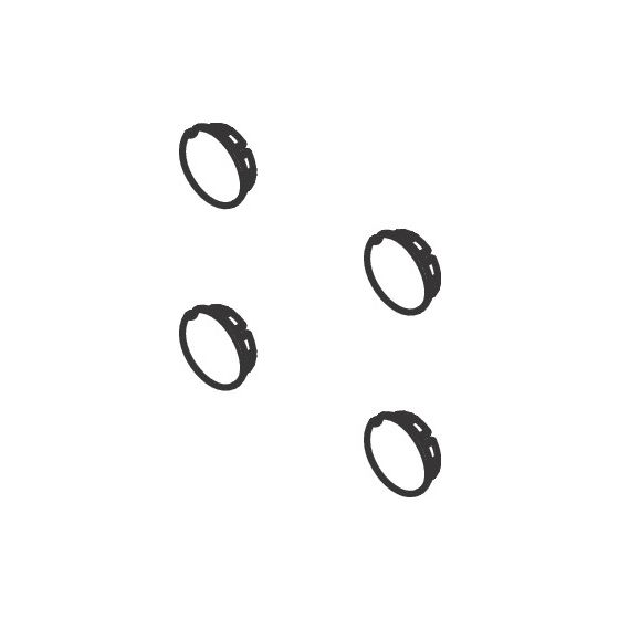 Hansgrohe AddStoris Abdeckkappen-Set Eckablage, Chrom, 94205000