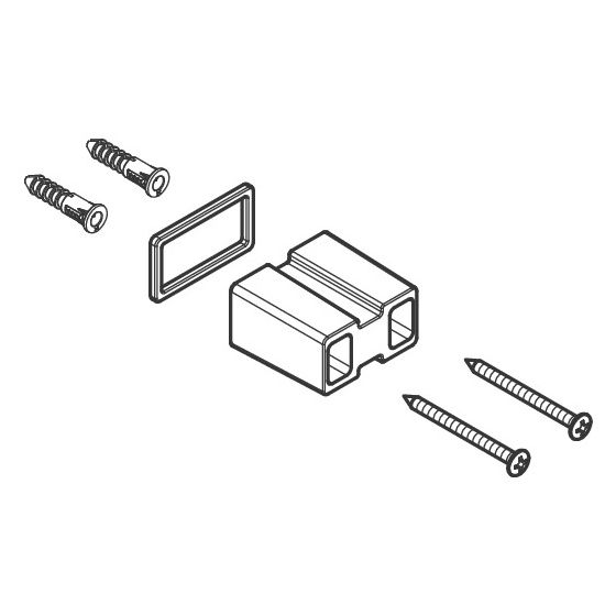 Hansgrohe AddStoris Halteelement aus Kunststoff für Haltegriff, 94206000