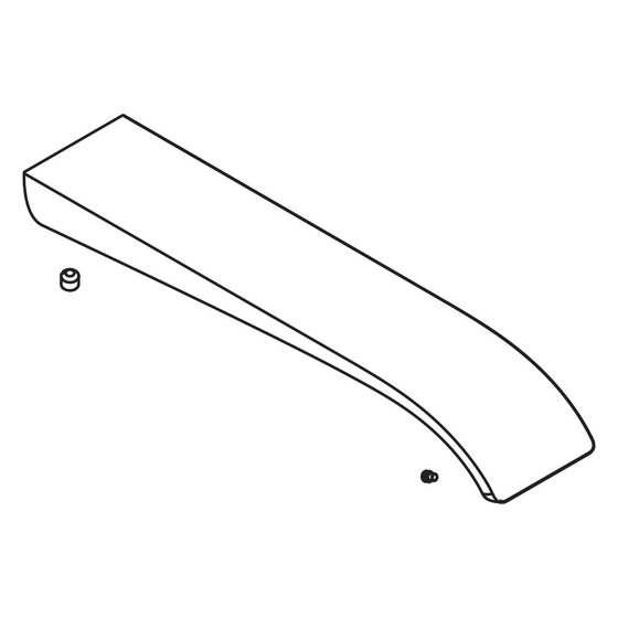 Hansgrohe Auslauf 190mm für Vivenis 2-Loch-Waschtischmischer, Mattschwarz, 94274670