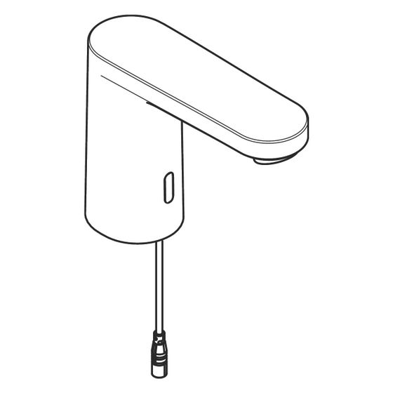 hansgrohe Armaturenhaube für Vernis Elektronik-Waschtischmischer ohne Temperaturregulierung, Chrom