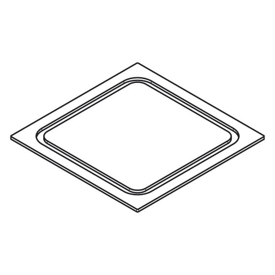 Hansgrohe Edelstahl-Abdeckung RainDrain Spot, Inox, 94385000