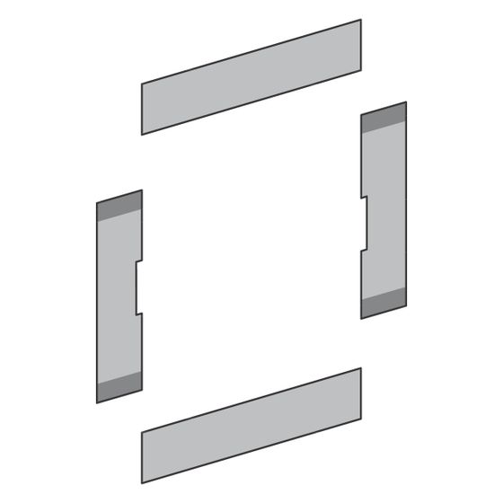 Hansgrohe Dichtungsmaterial XtraStoris Wandnische 90x30mm, 94423000