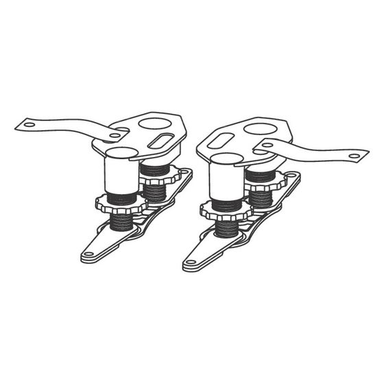 hansgrohe Montagefüße variabel komplett für RainDrain, 2 Stück